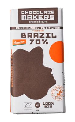 Chocolatemakers Brazil 70% puur demeter bio (80g) 80g