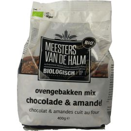 De Halm De Halm Ovengebakken mix chocolade en amandel bio (400g)