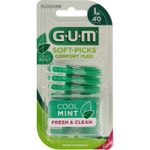 Gum Soft picks comfort flex mint l arge (40st) 40st thumb