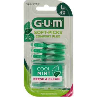 Gum Soft picks comfort flex mint l arge (40st) 40st
