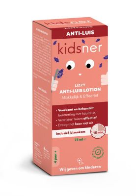 Kidsner Anti luis lotion 75ml + luizen kam (1set) 1set