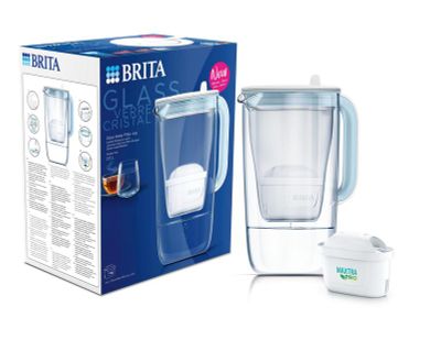 Brita Waterfilterkan glass light blu e (1st) 1st