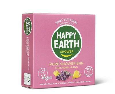 Happy Earth Showerbar lavender ylang (90g) 90g