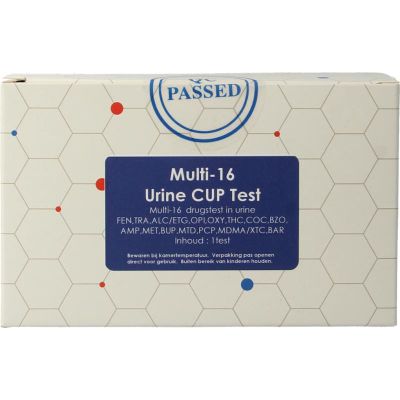 Testjezelf.nu Multi 16 drugstest cup urine (1st) 1st