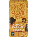 Happy Chocolate Puur amandel karamel zeezout b io (100g) 100g thumb