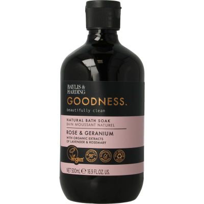 Baylis & Harding Bath soak goodness rose & gera nium (500ml) 500ml