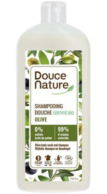 Douce Nature Douchegel & shampoo olijf bio (1000ml) 1000ml