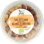 Nice & Nuts Chili notenmix met katjang ped is geroosterd bio (175g) 175g thumb