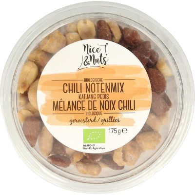 Nice & Nuts Chili notenmix met katjang ped is geroosterd bio (175g) 175g