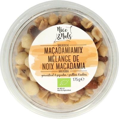 Nice & Nuts Macadamia mix met zeezout gero osterd bio (175g) 175g
