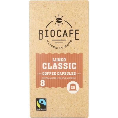Biocafé Lungo capsules bio (20st) 20st