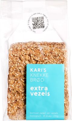 Kari's Crackers Knekkebrod extra vezels bio (170g) 170g