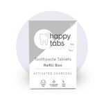 Happy Tabs Tandpasta tabletten mint charc oal fluoridevrij nav (120tb) 120tb thumb