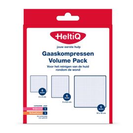Heltiq HeltiQ Gaaskompressen volume pack (18st)