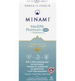 Minami Minami MorEPA Platinum Mini + Vitamin D3 90 softgels