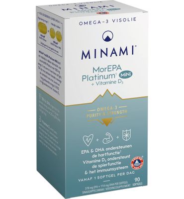 Minami MorEPA Platinum Mini + Vitamin D3 90 softgels null