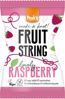 Peaks Fruit string framboos glutenvr ij (14g) 14g