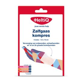 Heltiq HeltiQ Zalfgaaskompres 7.5 x 10cm (6st)