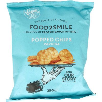 Food2Smile Popped chips paprika (25g) 25g