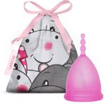 LadyCup Menstruatiecup pinky hippo maa t L (1st) 1st thumb