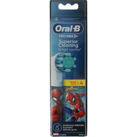 Oral B Oral B Opzetborstel kids spiderman (4st)