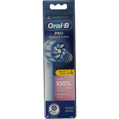 Oral B Opzetborstel sensitive clean (4st) 4st