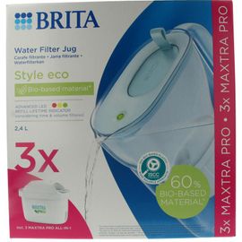 Brita Brita Waterfilterbundel cool powder blue + 3 filters (1st)