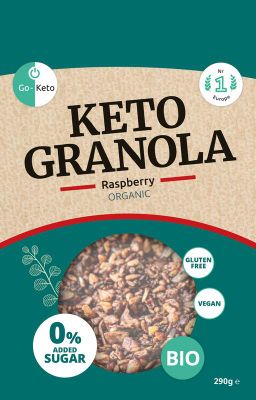 Go-Keto Granola framboos bio keto kool hydraatarm glutenvr (290g) 290g