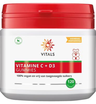 Vitals Vitamine C + D3 Gummies (120st) null