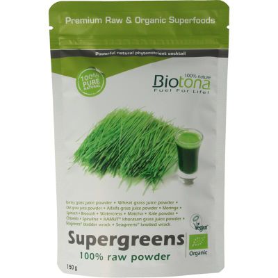 Biotona Supergreens raw powder bio (150g) 150g