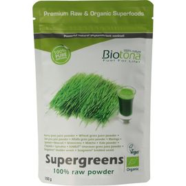 Biotona Biotona Supergreens raw powder bio (150g)