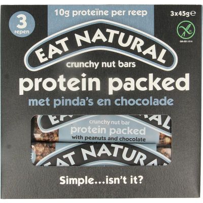 Eat Natural Crunch pinda choco 3 x 45 gram (3x45g) 3x45g