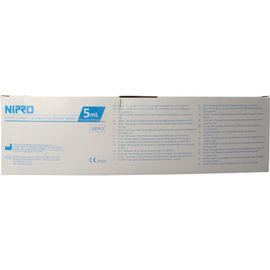 Nipro Nipro Injectiespuit 2-delig 5ml luer slip excentrisch (100st)