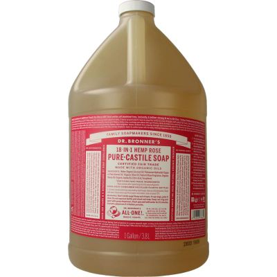 Dr. Bronner's Liquid soap roos (3785ml) 3785ml