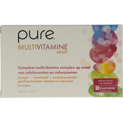Pure Multivitamine volwassenen (60tb) 60tb