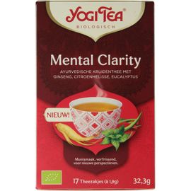 Koopjes Drogisterij Yogi Tea Mental clarity bio (17st) aanbieding
