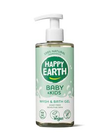 Happy Earth Happy Earth Was & badgel zeepvrij baby & k ids (300ml)