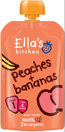 Ella's Kitchen Ella's Kitchen Peaches & bananas 4 maand knij pzak (120g)