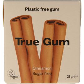 True Gum True Gum Cinnamon suikervrij (21g)