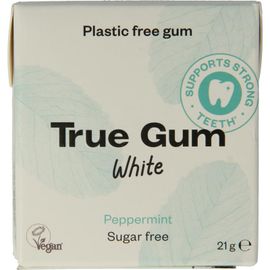 True Gum True Gum White peppermint suikervrij (21g)