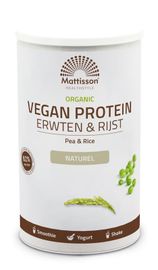 Mattisson Mattisson Vegan protein erwten & rijst naturel bio (500g)