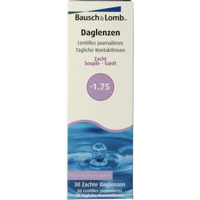 Bausch + Lomb Daglenzen -1.75 (30st) 30st