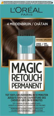 Magic Retouch Permanente haarkleuring nr 4 m iddenbruin (1st) 1st