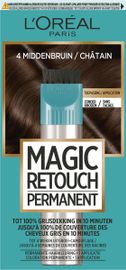 Magic Retouch Magic Retouch Permanente haarkleuring nr 4 m iddenbruin (1st)