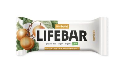 Lifefood Lifebar abrikoos bio raw (40g) 40g