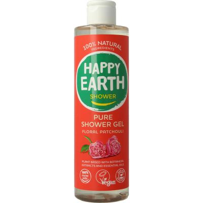 Happy Earth Pure showergel floral patchouli (300ml) 300ml