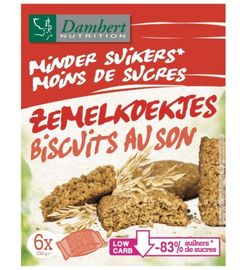 Damhert Damhert Zemelkoek minder suiker (150g)