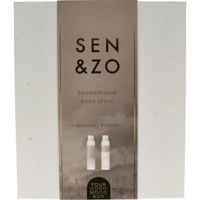 Sen & Zo Luxe cadeaubox natural power s howerfoam/bodyspray (1set) 1set