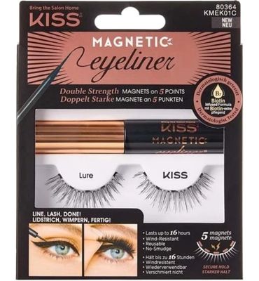 Kiss Magnetic eyeliner&lash kit 01 (1set) 1set
