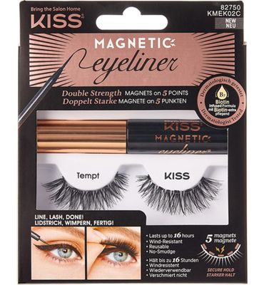 Kiss Magnetic eyeliner&lash kit 02 (1set) 1set